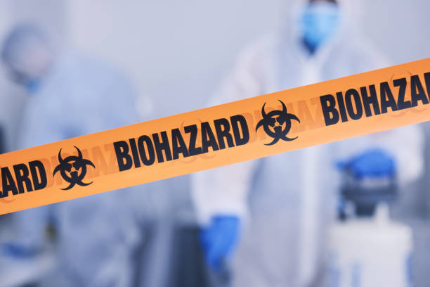 Professional Biohazard Cleanup technician working in Beach City, OH